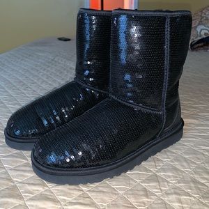 Brand New Black Sequin Ugg boots